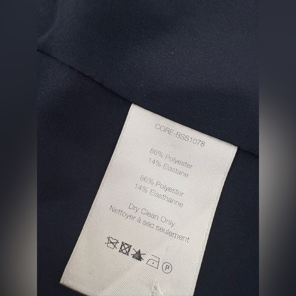 Veronica Beard Iconic Scuba Dickey Jacket Size 8 Navy Blue Blazer Zip Pockets - Picture 11 of 12